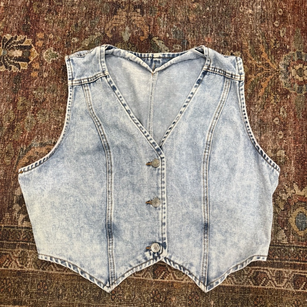Amazon Light Blue Denim Vest